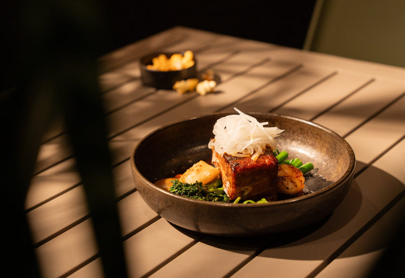 Pork Belly and Scallops
